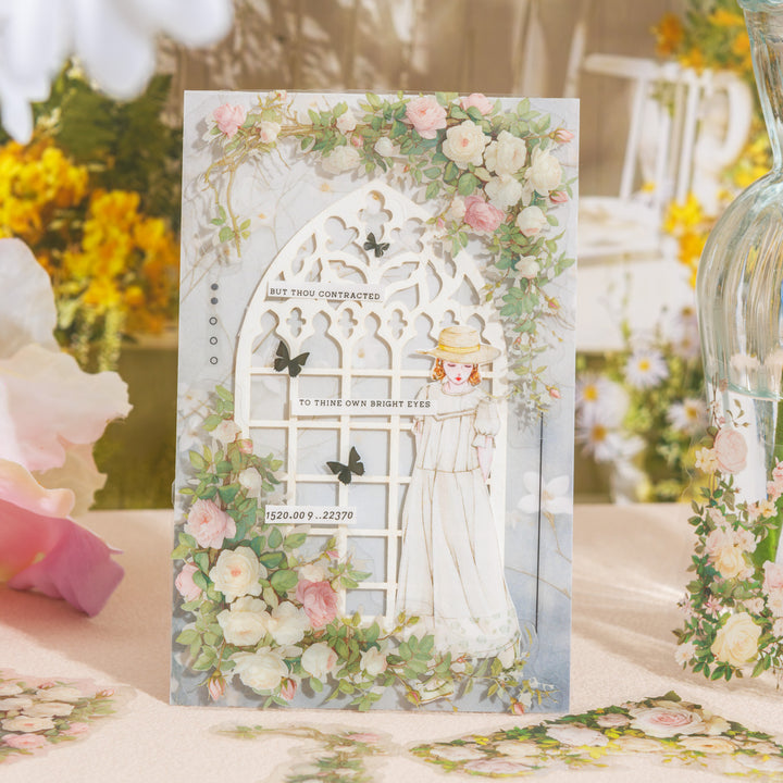 Garden Lace Border Stickers for Scrapbook