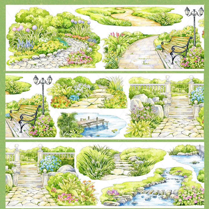 Garden Path PET Tape Flower Plant Journal Suitable For Unique Decoration
