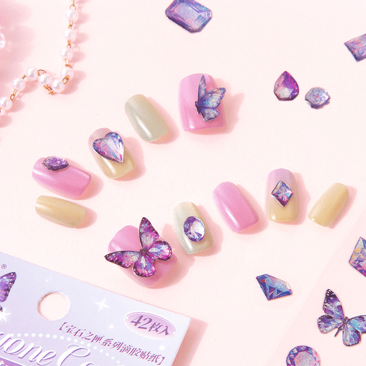 Gem Box Series 3D Stickers Starry Ocean Light Design