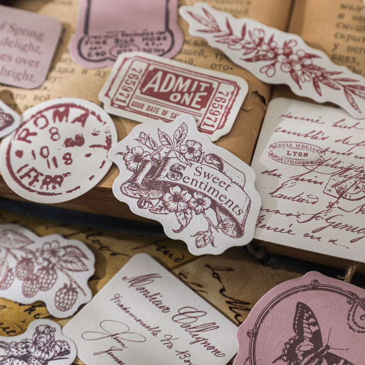 Ghana Imprint Series Retro Stickers for Art Projects