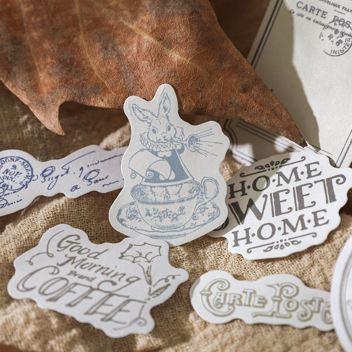 Ghana Imprint Series Retro Stickers for Scrapbook Projects