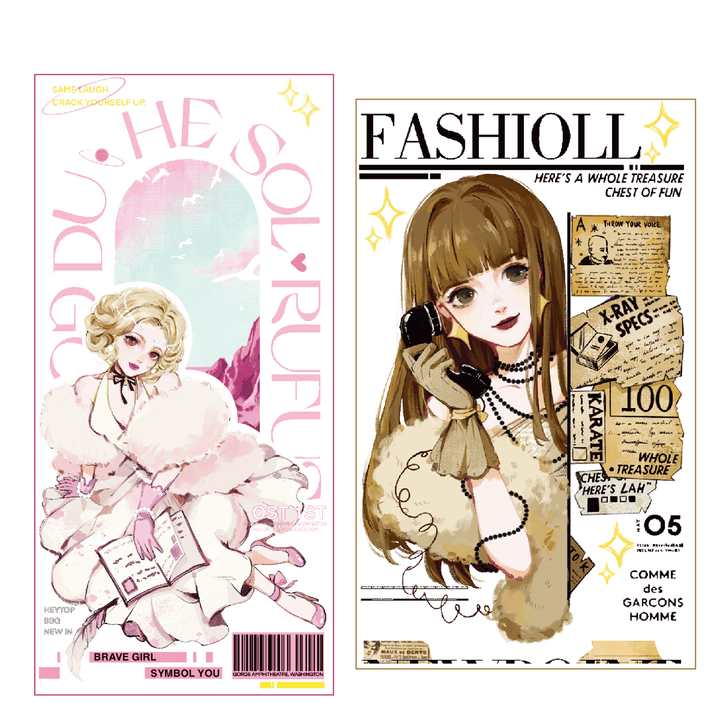 Glamorous Lady PET Tape Retro Style Fashion Style Tape