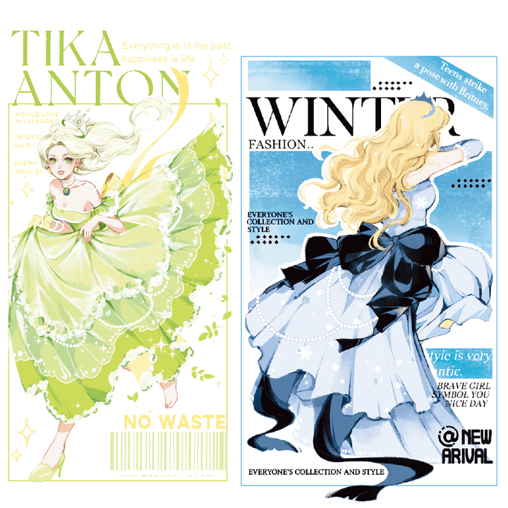 Glamorous Lady PET Tape Retro Style Vintage Character