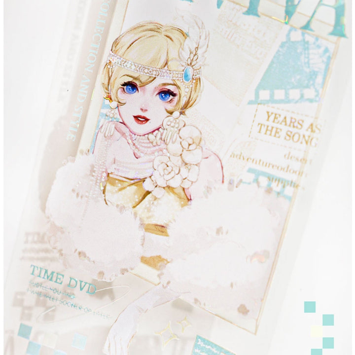 Glamorous Lady Retro Style PET Tape Suitable for Phone Case Decoration