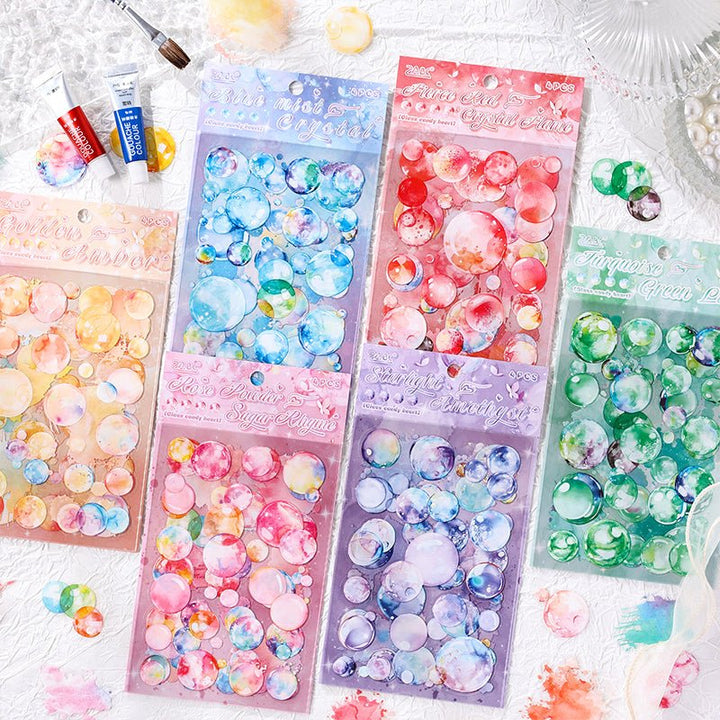 Glazed Sugar Heart Journal Supplies PET Stickers