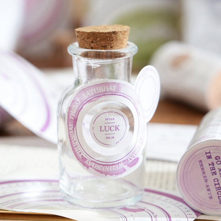 Go Around Circle Background Washi for Artistic Notebooks