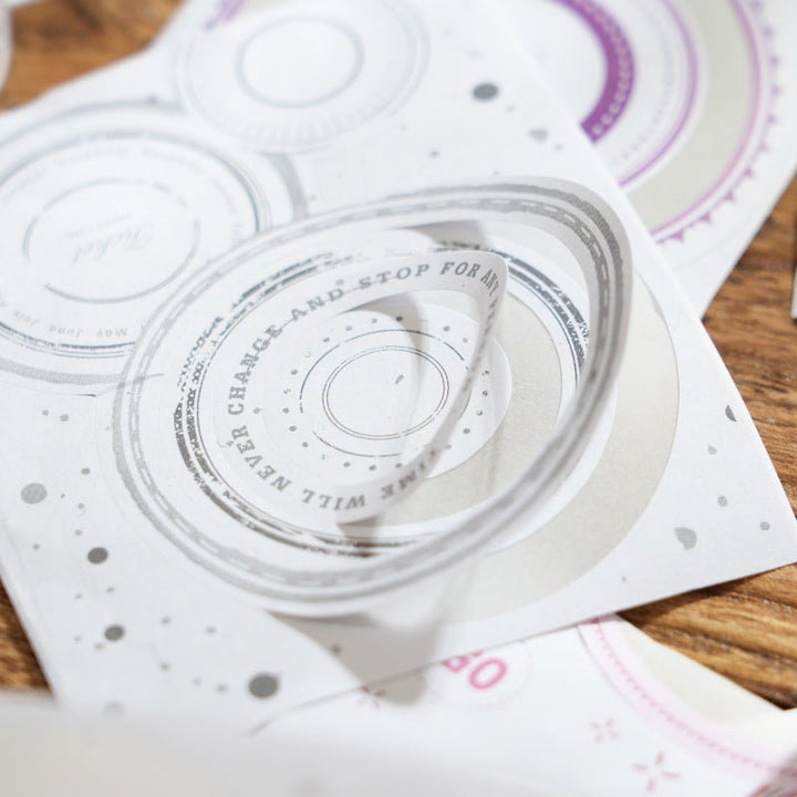 Go Around Circle Decorative Journal Supply for Collage