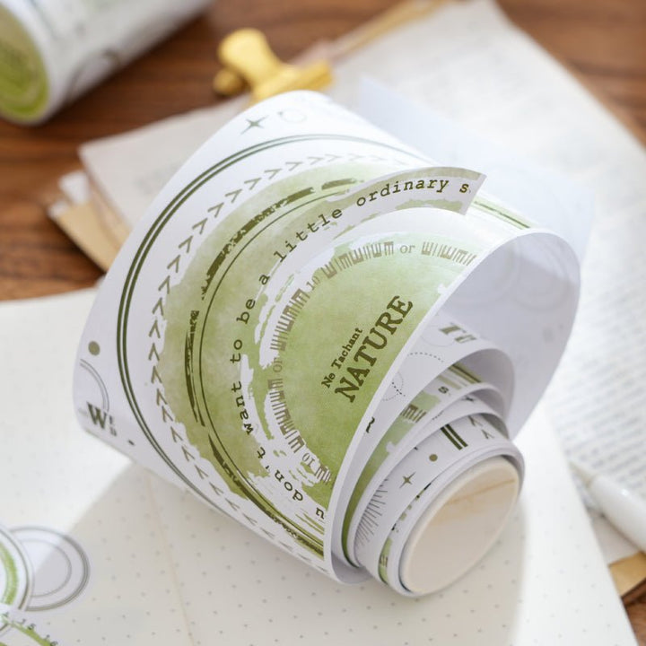 Go Around Circle Kraft Washi Tape for Personalized Art