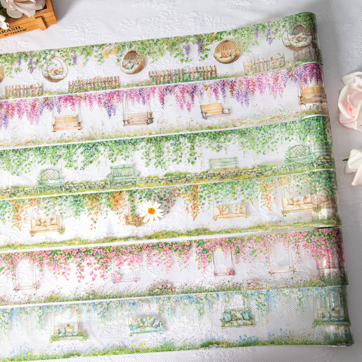 Go Swing Together PET Tape Decorative Floral Design
