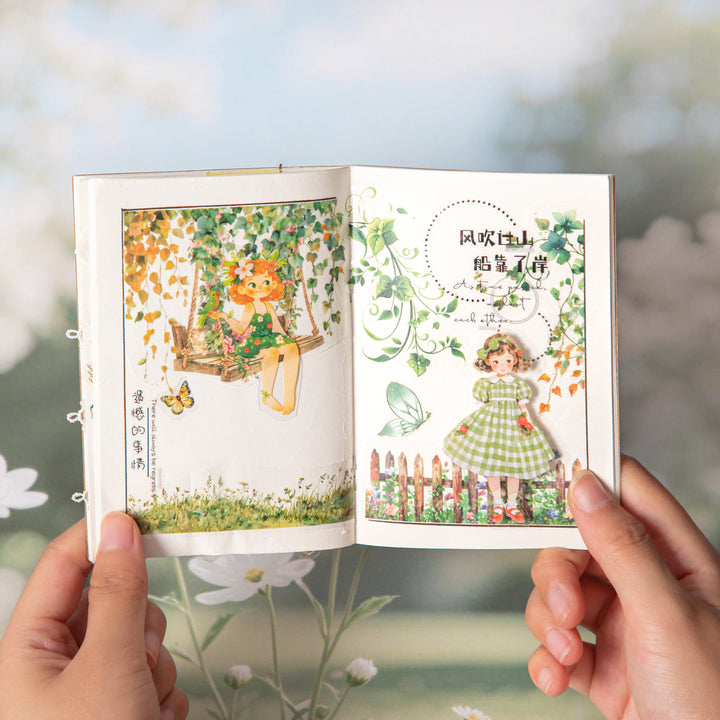 Go Swing Together PET Tape Flower Pattern for Creative Journal