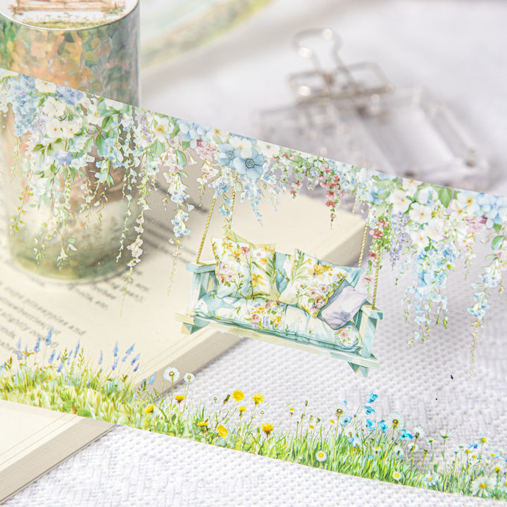 Go Swing Together PET Tape Flower Scenery Planner Supplies