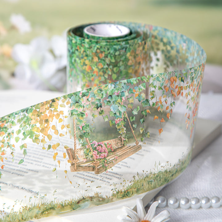 Go Swing Together PET Tape Plant Design for Junk Journal