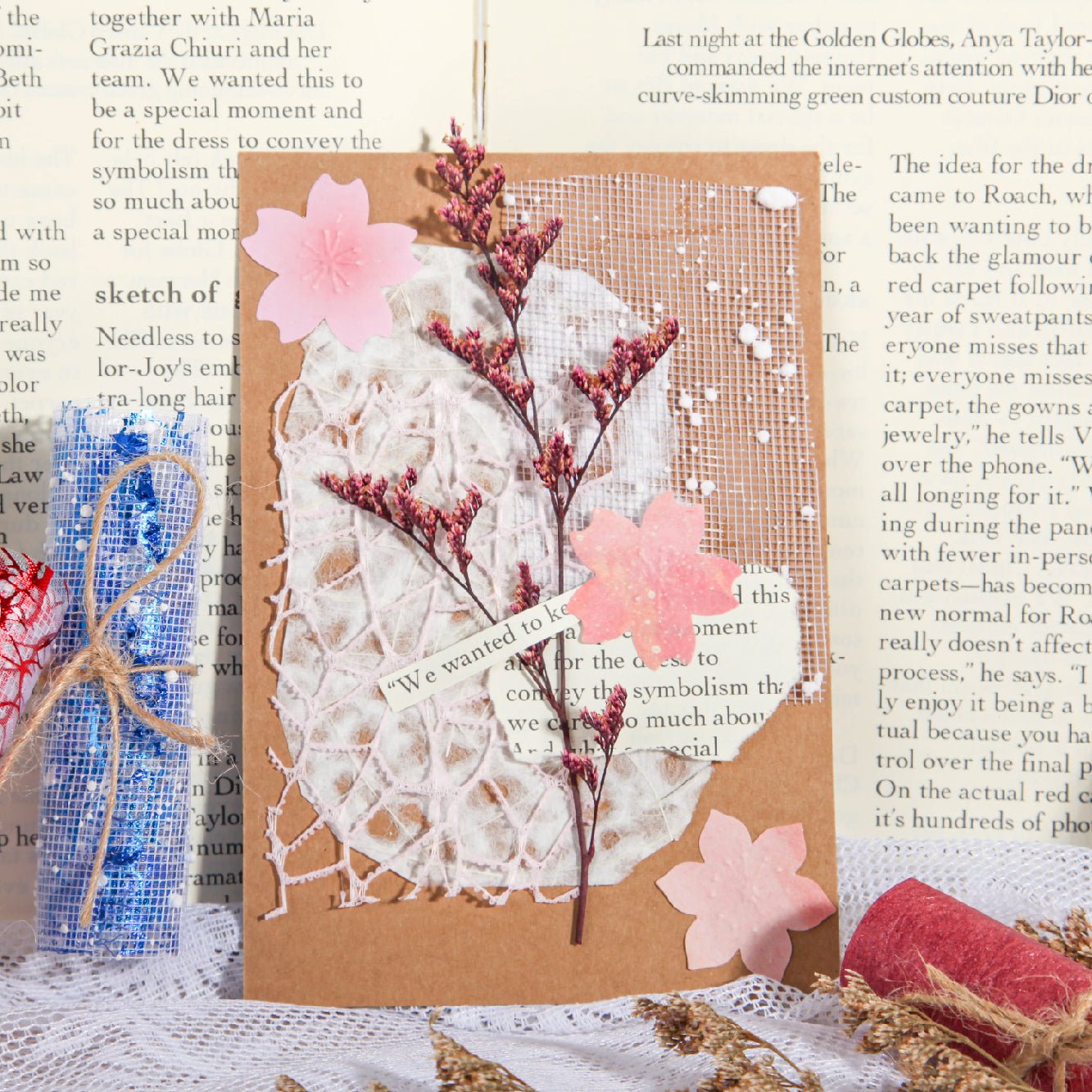 Gold Foil Series Craft Paper - Artistic Light Reflection Texture – Desk ...
