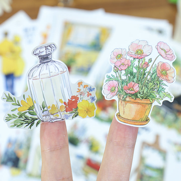 Gold Horizon Sticker Book Decorative Use Suitable for Junk Journal