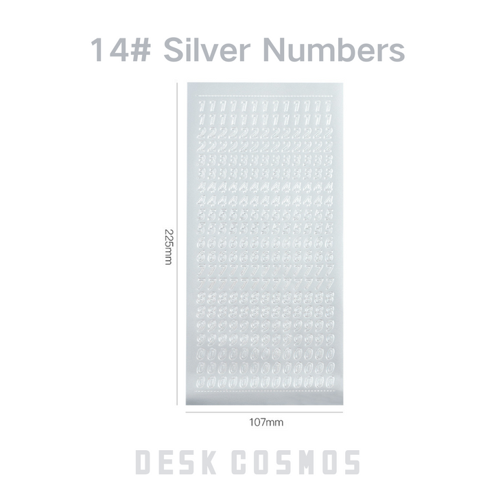 Gold and Silver Foil Stickers for Creative and Minimalist Journaling