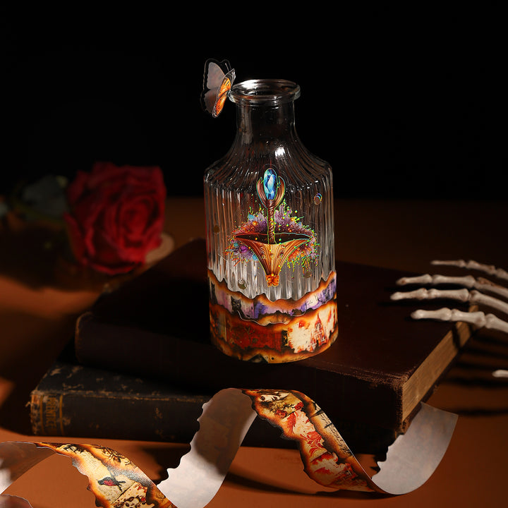 Gothic Magic DIY Collage Candle Aromatherapy Bottle