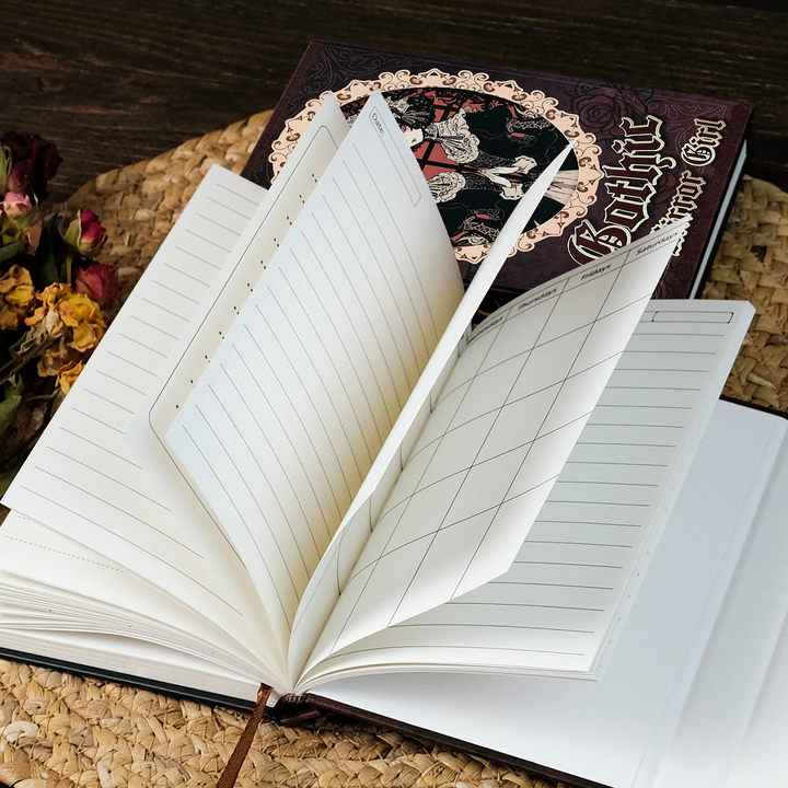 Gothic Maid Series Red Gothic Style Journal Perfect for Personal Decoration
