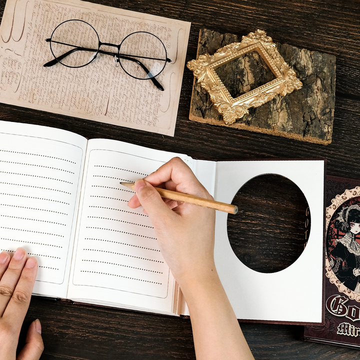 Gothic Maid Series Red Gothic Style Portable Journal