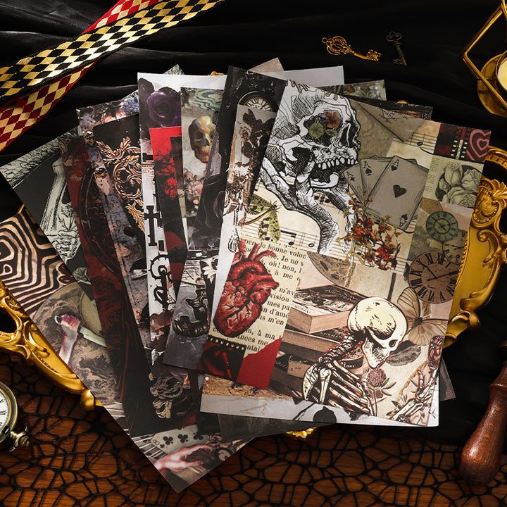 Gothic Rose Washi Stickers Dark Castle DIY Decoration