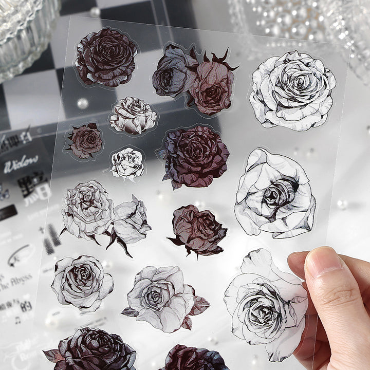 Gothic Stickers Rose Aesthetic Floral