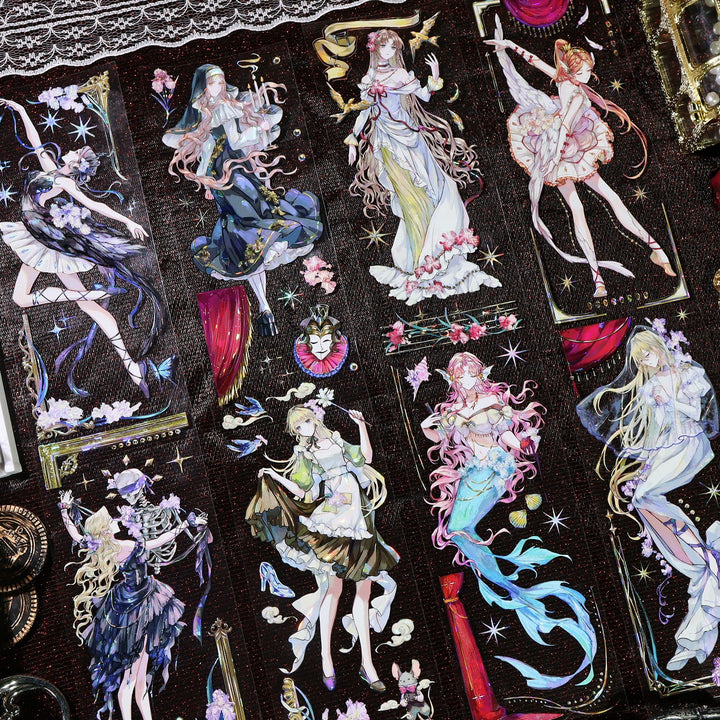 Gothic series PET Tape fantasy theme suitable for collage