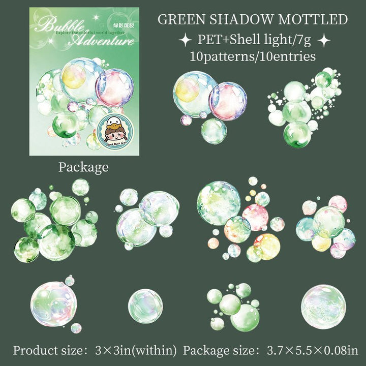Bubble Adventure PET Stickers DIY Crafts and Journaling