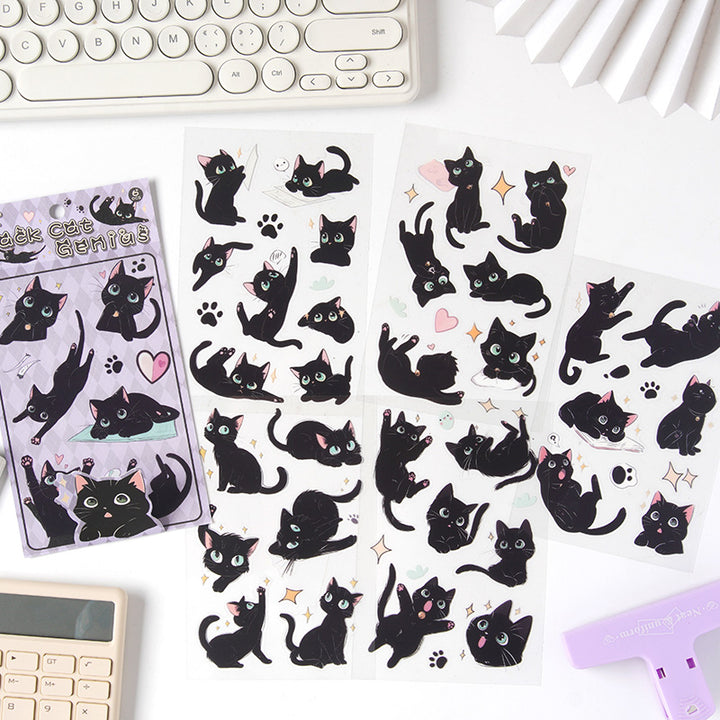 Hakimi Meow Sweet Cat Stickers for DIY Projects