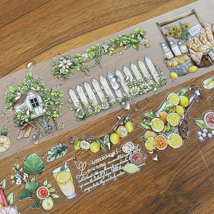 Half Cut Creative Tape PET Tapes Daily Life Characters Cute Journal Design