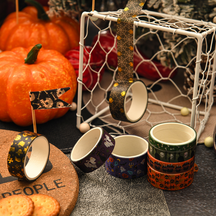 Halloween Carnival Scrapbook Washi Tape Set Haunted House Magic Theme