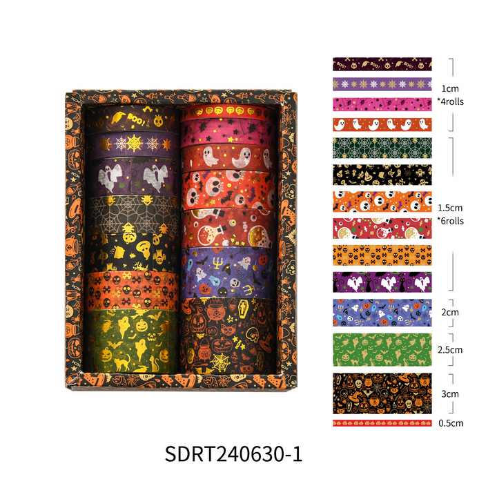 Halloween Carnival Washi Tape Set Witch Hat Pumpkin Decoration