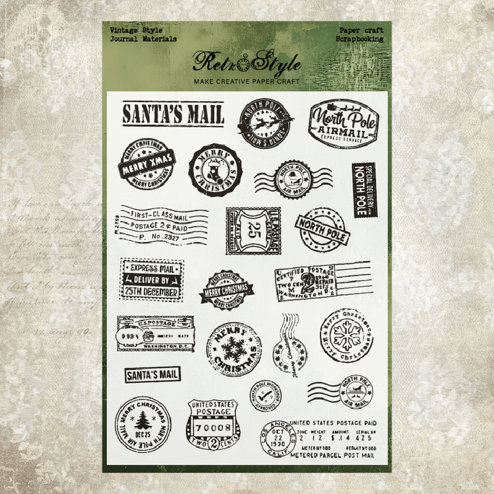 Halloween Christmas Gothic Silicone Stamps Holiday Craft