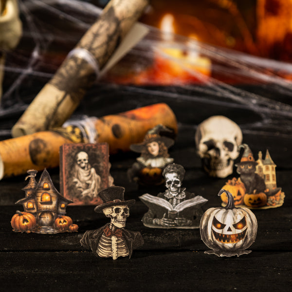 Halloween Kit Phantom's Vintage Chronicle Dark Fantasy Stickers