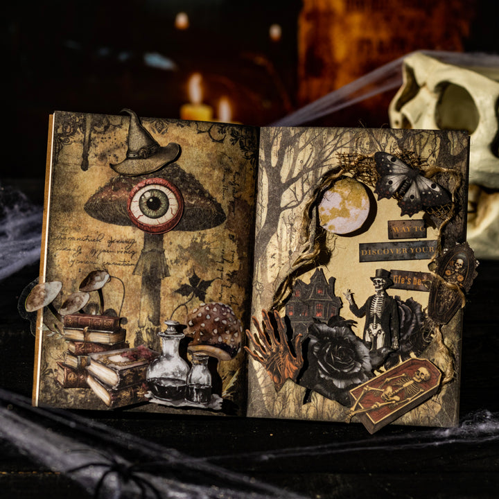 Halloween Kit Phantom's Vintage Chronicle Witchy Journal Paper