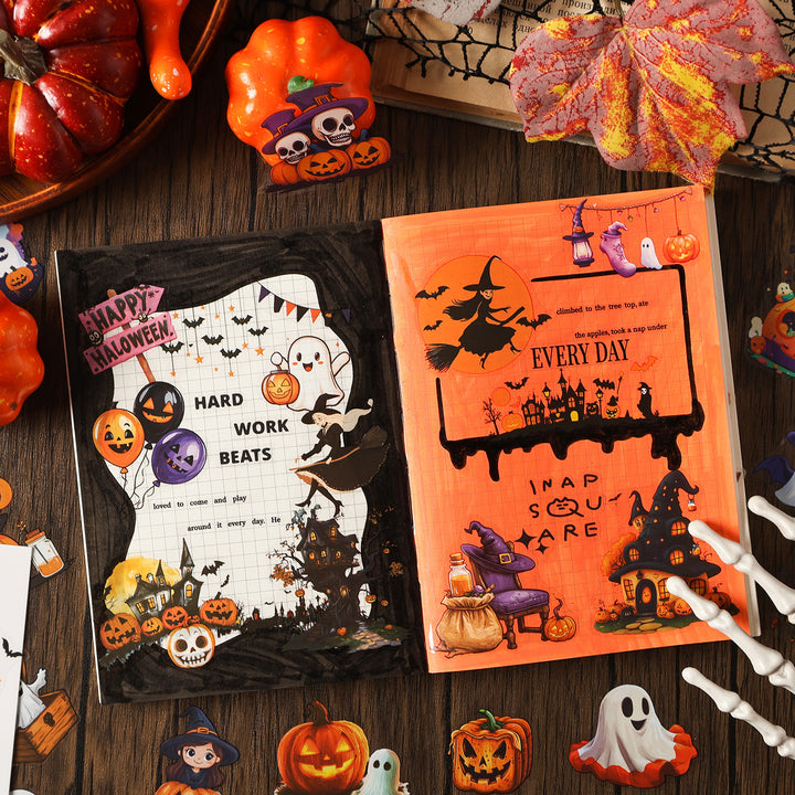 Halloween Sticker Books Castle Festival Creative Festival