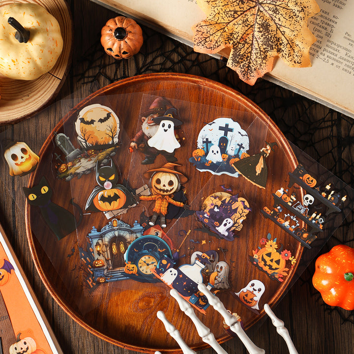 Halloween Sticker Books Castle Festival Cute Patterns