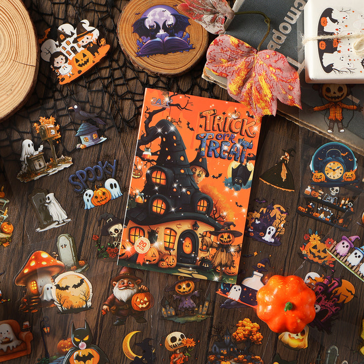 Halloween Sticker Books Castle Festival Party Mood