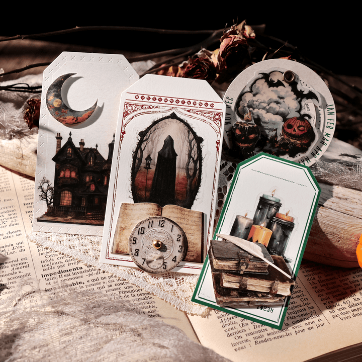 Halloween Sulphate Paper Stickers Creative Journal Craft