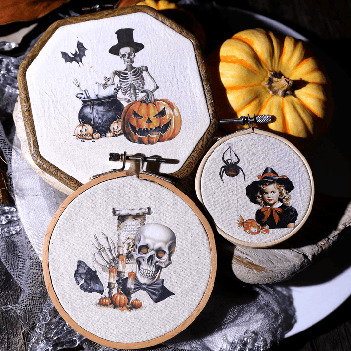 Happy Halloween Transfer Stickers Cute Ghost Friends