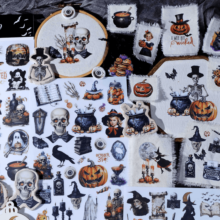 Happy Halloween Transfer Stickers Festive Party Ideas