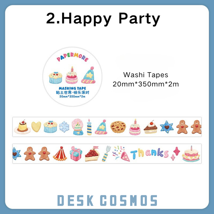 Forest Band Washi Tape | Happy Party DIY Washi Tape | Planner Washi Tape for Scrapbooking