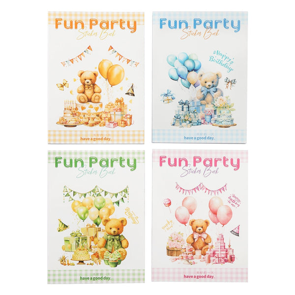 Happy party Dual-material Washi Stickers Floral Festival Stickers