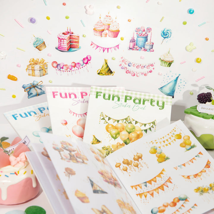 Happy party Washi Stickers Dual-material Festival Flower Stickers