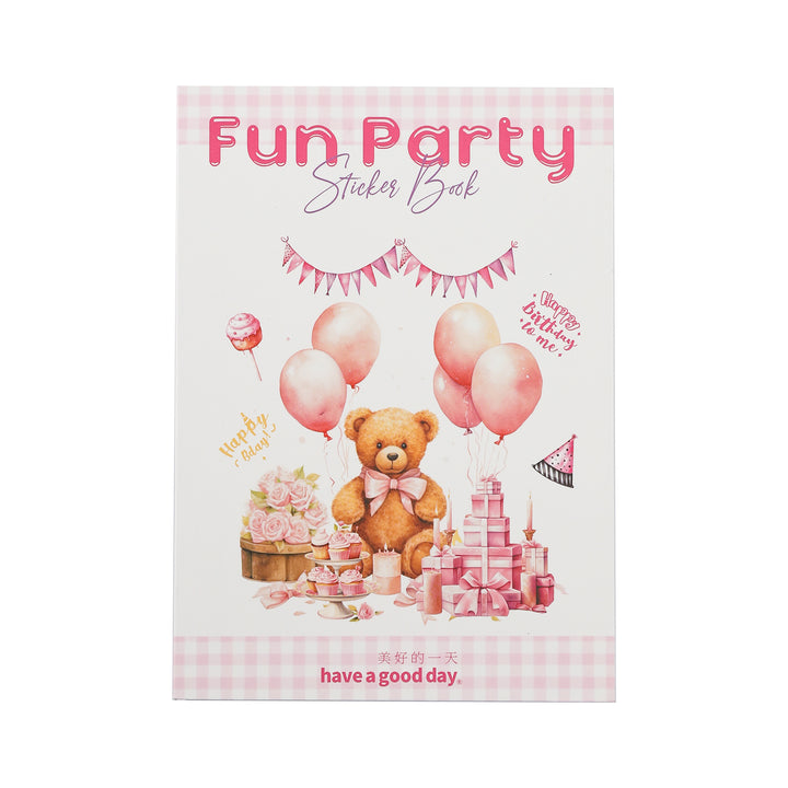 Happy party Washi Stickers Romance Festival Dual-material Sticker Book