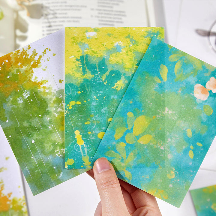 Healing Series Watercolor Background Paper for Creative Scrapbooking