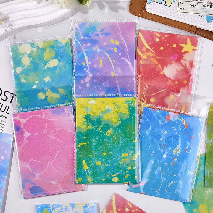 Healing Series Watercolor Background Paper for Daily Journal Entries