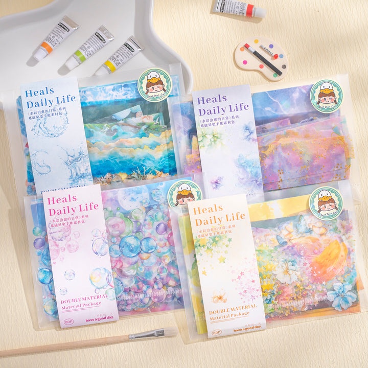 Heals Daily Life journaling washi stickers art collage