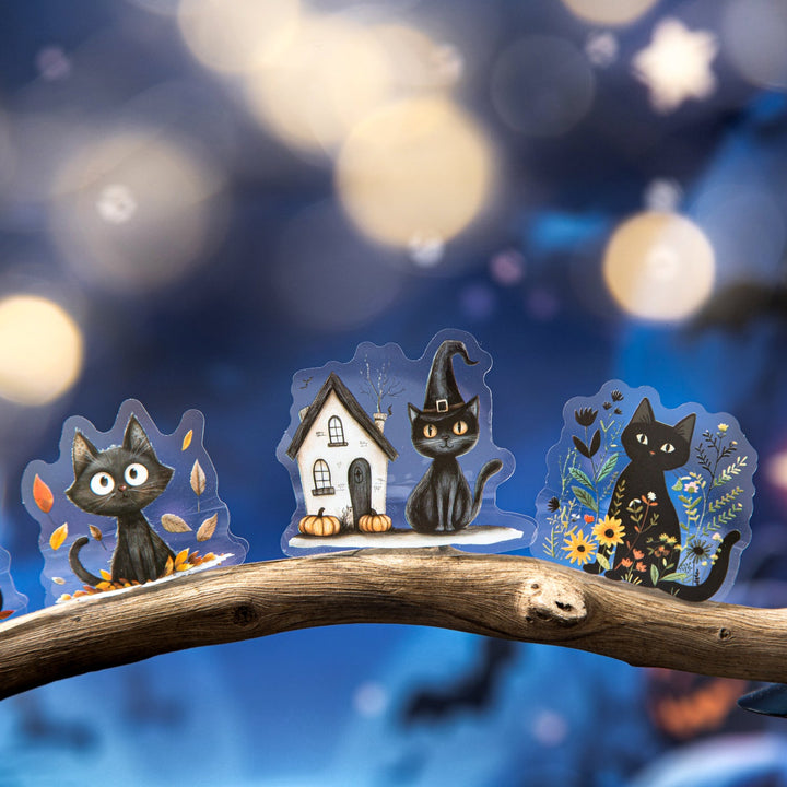 Helia Diary PET Stickers Halloween Cat Suitable for Planner Art