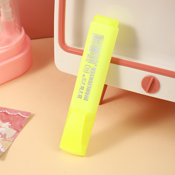 High Capacity Fluorescent Markers Cartoon Fluorescent Markers Colorful Marking Set