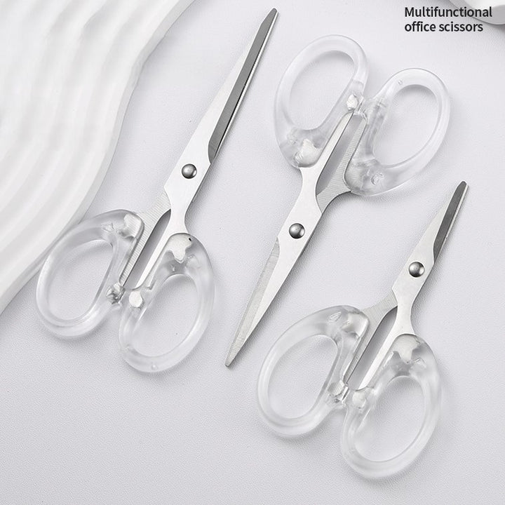 High Quality Stainless Steel Scissors Minimalist Design Transparent Scissors Multi-purpose