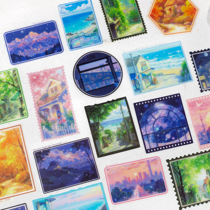 Hiking Trip Series PET Sticker Pack for Scrapbook Decoration